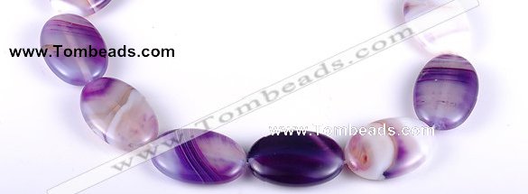 CAG157 20*30mm oval madagascar agate gemstone beads Wholesale