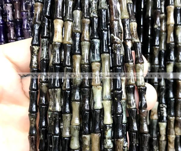 CBT22 15 inches 5*12mm bamboo biotite gemstone beads wholesale