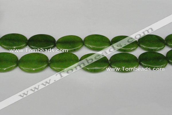 CCN3996 15.5 inches 30*40mm oval candy jade beads wholesale