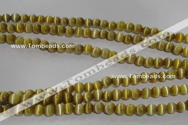 CCT1277 15 inches 5mm round cats eye beads wholesale