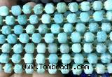 CCU1418 15 inches 6mm - 7mm faceted cube amazonite gemstone beads