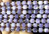 CCU1430 15 inches 6mm - 7mm faceted cube lepidolite gemstone beads