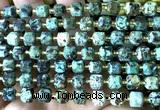 CCU1432 15 inches 6mm - 7mm faceted cube African turquoise beads