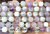 CCU1452 15 inches 8mm - 9mm faceted cube lavender amethyst beads