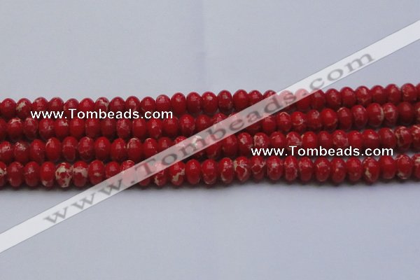 CDE2621 15.5 inches 13*18mm rondelle dyed sea sediment jasper beads