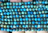 CDE3003 15 inches 4mm round sea sediment jasper beads wholesale