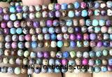 CDE3020 15 inches 4mm round sea sediment jasper beads wholesale