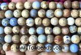 CDE3203 15 inches 8mm round sea sediment jasper beads wholesale