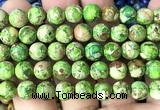 CDE3221 15 inches 8mm round sea sediment jasper beads wholesale