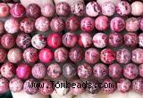 CDE3231 15 inches 8mm round sea sediment jasper beads wholesale