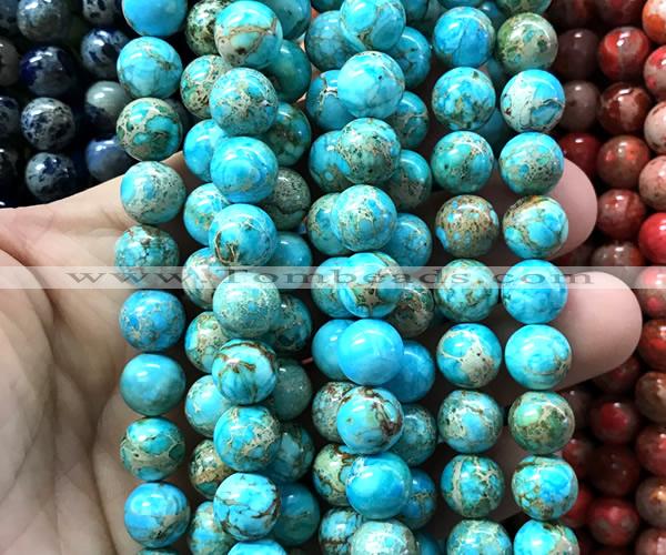 CDE3342 15 inches 10mm round sea sediment jasper beads wholesale