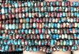 CDE3461 15 inches 3*4mm rondelle sea sediment jasper beads