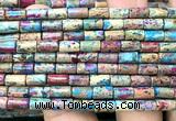 CDE3666 15 inches 4*8mm tube sea sediment jasper beads