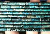 CDE3709 15 inches 4*13mm tube sea sediment jasper beads