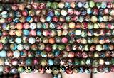 CDE3800 15 inches 4mm round rainbow sea sediment jasper beads