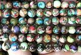 CDE3802 15 inches 8mm round rainbow sea sediment jasper beads