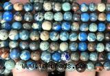 CDE3812 15 inches 6mm round blue sea sediment jasper beads