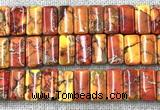 CDE3822 7.5 inches 10*20mm rectangle double drilled sea sediment jasper beads