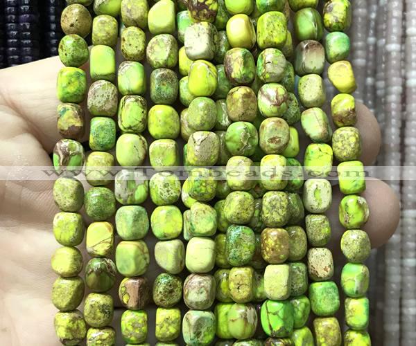 CDE3914 15 inches 5*7mm nuggets sea sediment jasper beads