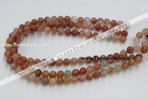 CDQ14 15.5 inches 12mm round natural red quartz beads wholesale