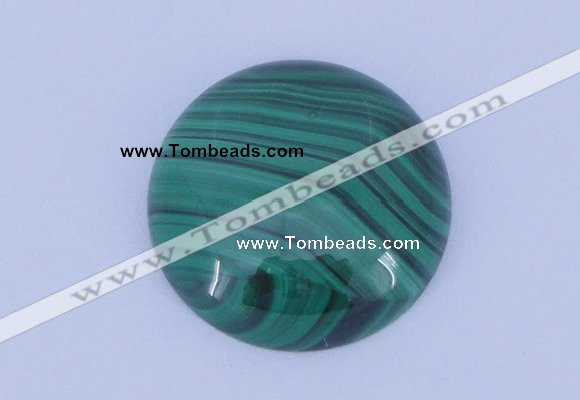 CGC17 20pcs 6mm flat round natural malachite gemstone cabochons