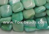 CHM08 16 inches 14*14mm square green hemimorphite beads wholesale