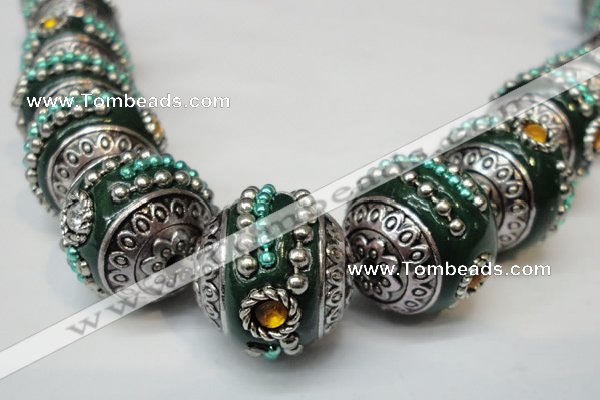 CIB113 18mm round fashion Indonesia jewelry beads wholesale