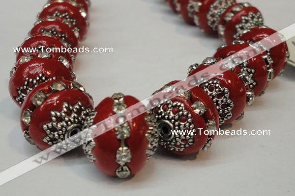 CIB273 14*16mm rondelle fashion Indonesia jewelry beads wholesale