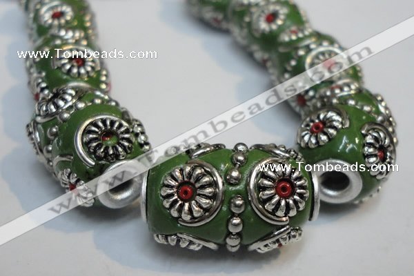 CIB297 14*22mm drum fashion Indonesia jewelry beads wholesale