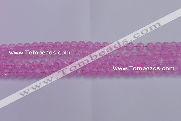 CKQ302 15.5 inches 8mm round dyed crackle quartz beads wholesale