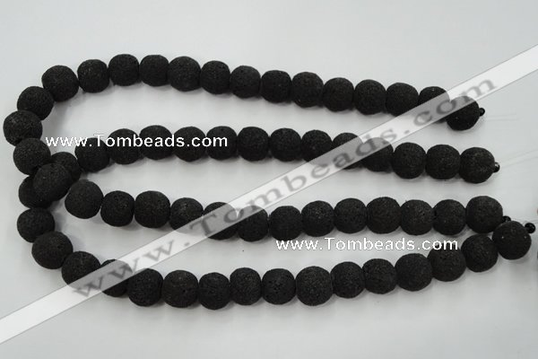 CLV381 15.5 inches 14mm ball dyed lava beads wholesale