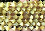 CME460 15 inches 8mm faceted bicone golden tiger eye beads