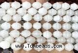 CME600 15 inches 10*11mm bicone Angola clear quartz beads