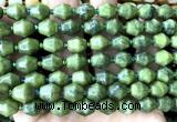 CME618 15 inches 10*11mm bicone China jade beads wholesale