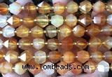 CME827 15 inches 8*10mm faceted bicone carnelian beads