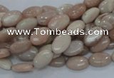 CMS14 15.5 inches 8*12mm oval moonstone gemstone beads wholesale