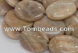 CMS19 15.5 inches 18*25mm oval moonstone gemstone beads wholesale