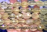 CNG9354 15 inches 12*16mm - 15*20mm faceted nuggets lemon quartz beads