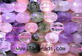 CNG9356 15 inches 12*16mm - 15*20mm faceted nuggets mixed quartz beads