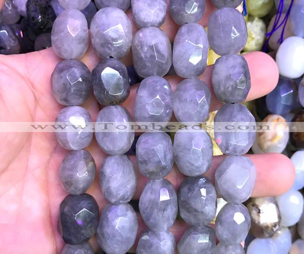 CNG9361 15 inches 12*16mm - 15*20mm faceted nuggets cloudy quartz beads