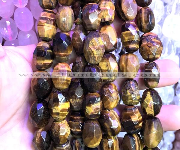 CNG9370 15 inches 12*16mm - 15*20mm faceted nuggets yellow tiger eye beads