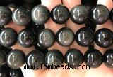 COB866 15 inches 16mm round rainbow obsidian gemstone beads