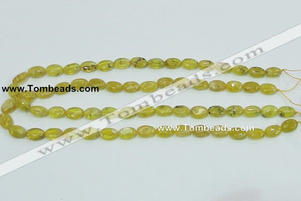 COP361 15.5 inches 9*12mm oval yellow opal gemstone beads wholesale