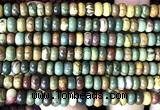 CPJ760 15 inches 5*8mm rondelle picasso jasper beads wholesale