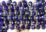 CRB6003 15 inches 6*8mm faceted rondelle amethyst gemstone beads