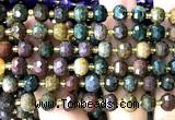 CRB6024 15 inches 6*8mm faceted rondelle ocean jasper beads