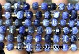 CRB6062 15 inches 6*8mm faceted rondelle sodalite beads