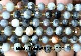 CRB6071 15 inches 6*8mm faceted rondelle eagle eye jasper beads