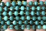 CRB6092 15 inches 6*8mm faceted rondelle dyed jade beads