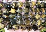 CRG92 15 inches 16mm star yellow tiger eye beads wholesale